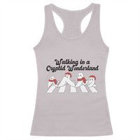 Funny Fresno Nightcrawlers Christmas Gift Racerback Tank Top Walking In A Cryptid Wonderland - Wonder Print Shop