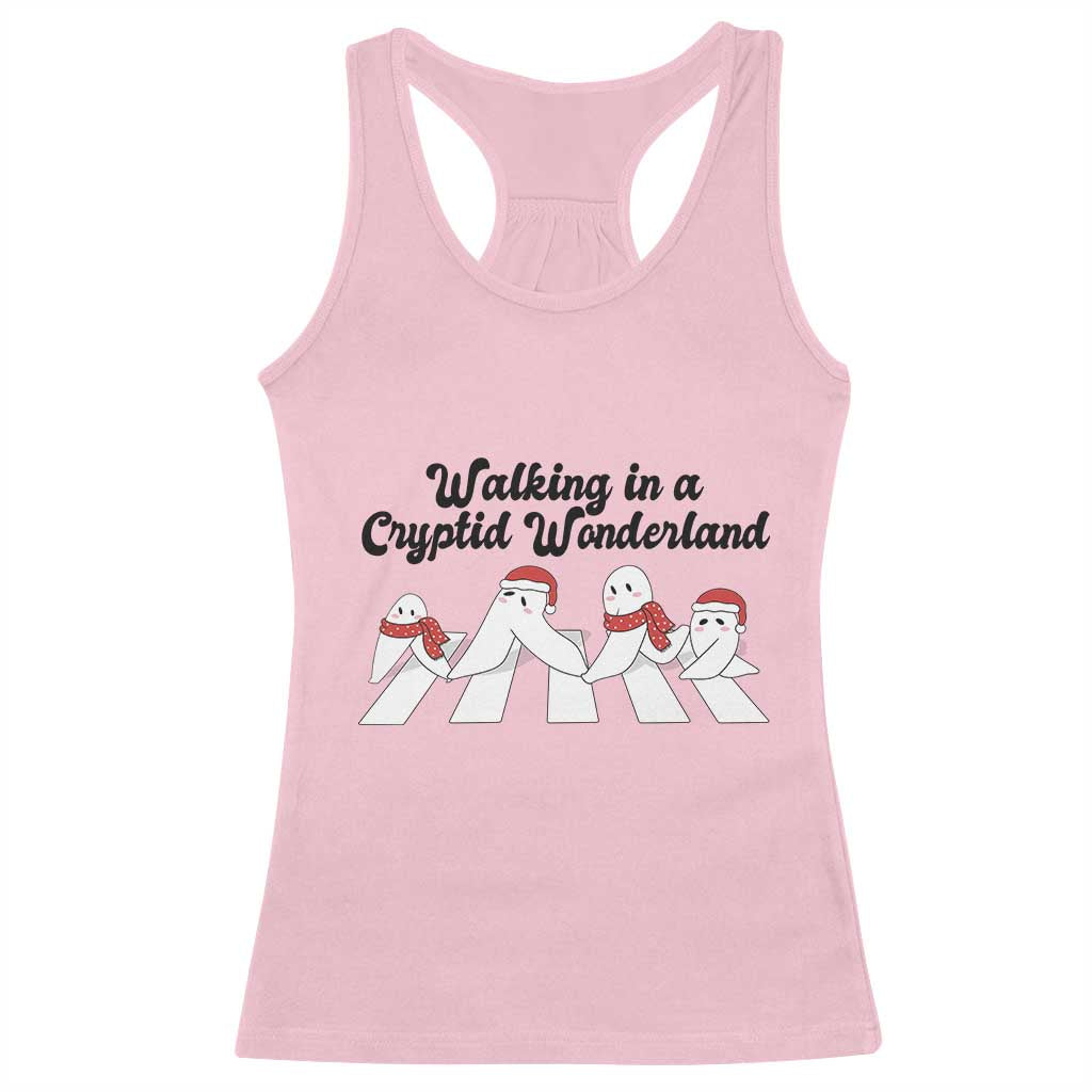 Funny Fresno Nightcrawlers Christmas Gift Racerback Tank Top Walking In A Cryptid Wonderland - Wonder Print Shop