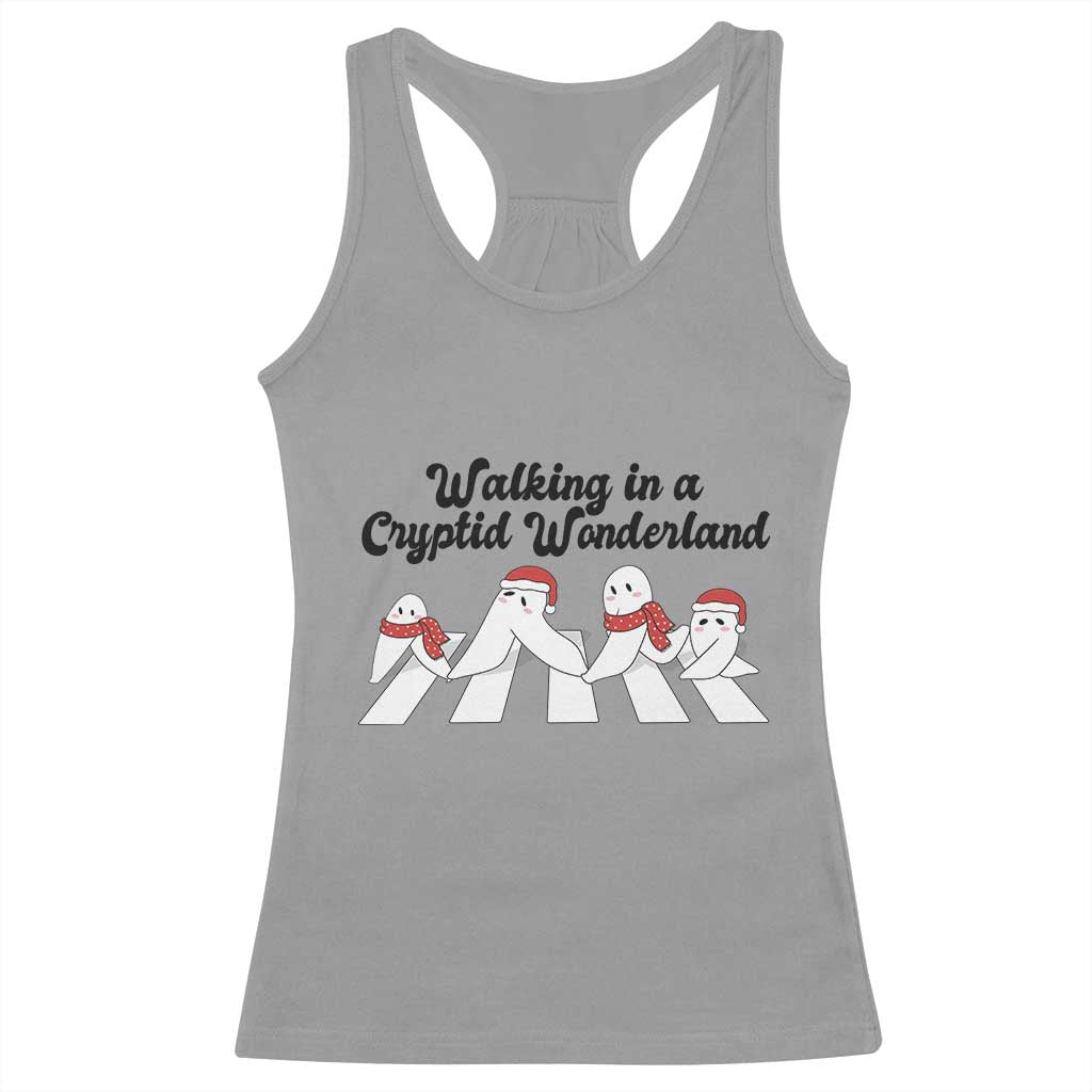Funny Fresno Nightcrawlers Christmas Gift Racerback Tank Top Walking In A Cryptid Wonderland - Wonder Print Shop