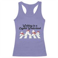 Funny Fresno Nightcrawlers Christmas Gift Racerback Tank Top Walking In A Cryptid Wonderland - Wonder Print Shop