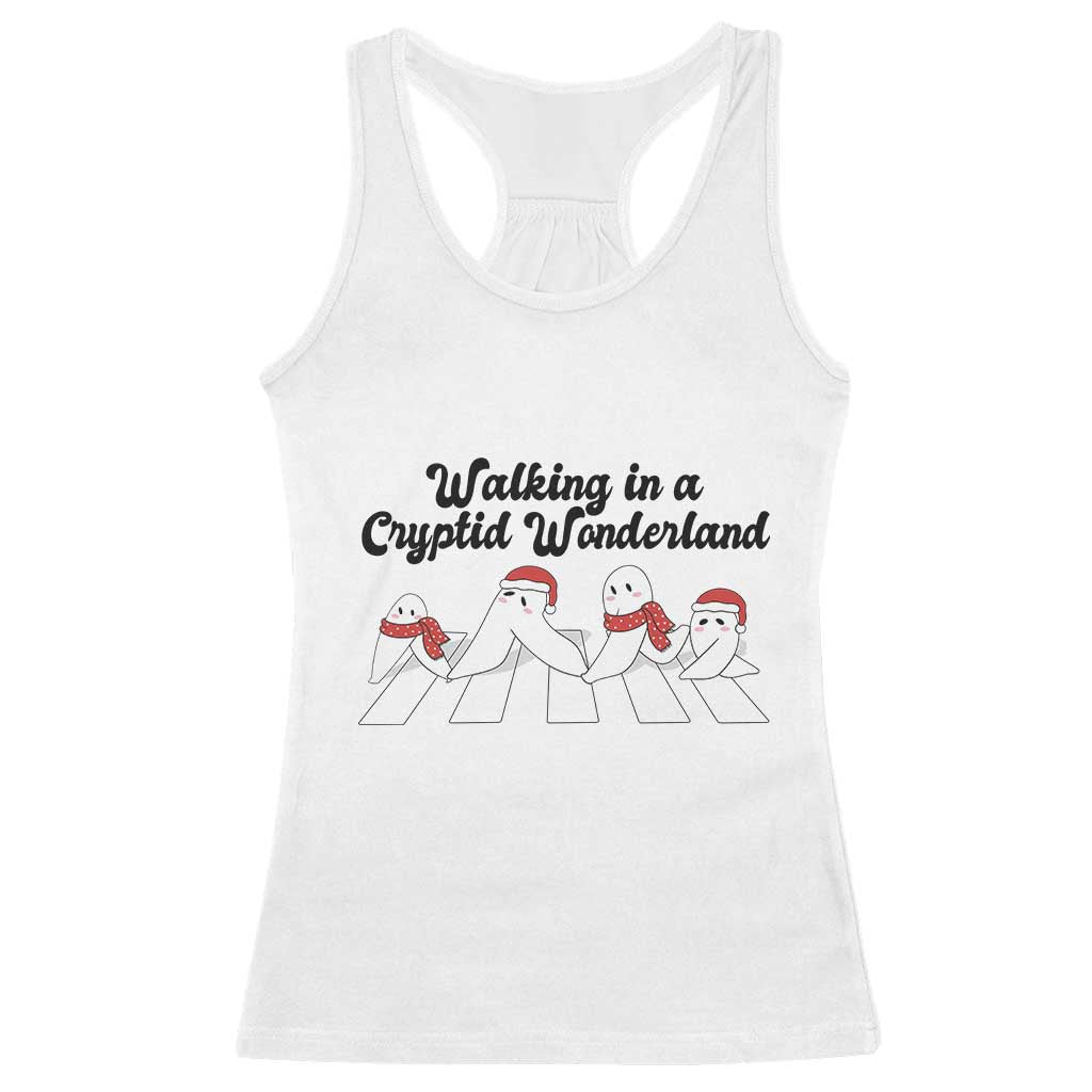 Funny Fresno Nightcrawlers Christmas Gift Racerback Tank Top Walking In A Cryptid Wonderland - Wonder Print Shop