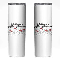 Funny Fresno Nightcrawlers Christmas Gift Skinny Tumbler Walking In A Cryptid Wonderland - Wonder Print Shop