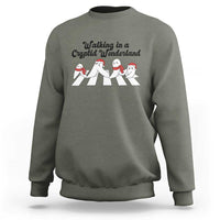 Funny Fresno Nightcrawlers Christmas Gift Sweatshirt Walking In A Cryptid Wonderland - Wonder Print Shop
