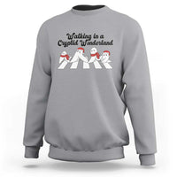 Funny Fresno Nightcrawlers Christmas Gift Sweatshirt Walking In A Cryptid Wonderland - Wonder Print Shop