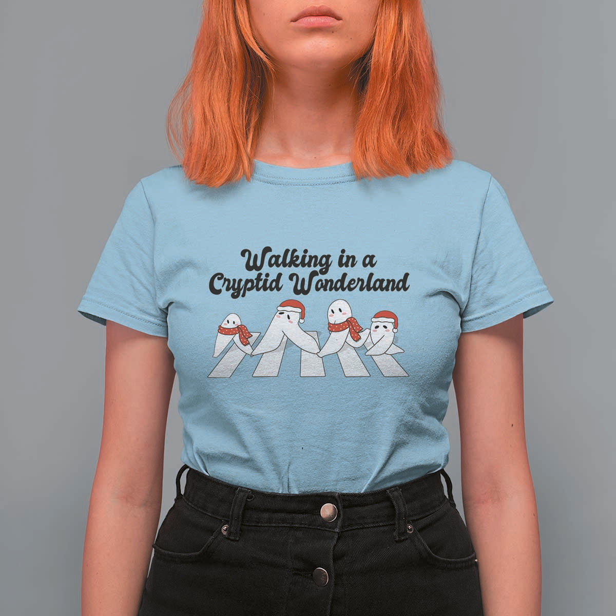 Funny Fresno Nightcrawlers Christmas Gift T Shirt For Women Walking In A Cryptid Wonderland - Wonder Print Shop