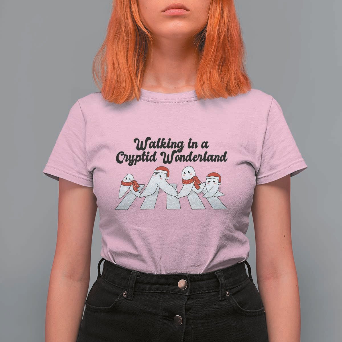 Funny Fresno Nightcrawlers Christmas Gift T Shirt For Women Walking In A Cryptid Wonderland - Wonder Print Shop