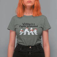 Funny Fresno Nightcrawlers Christmas Gift T Shirt For Women Walking In A Cryptid Wonderland - Wonder Print Shop