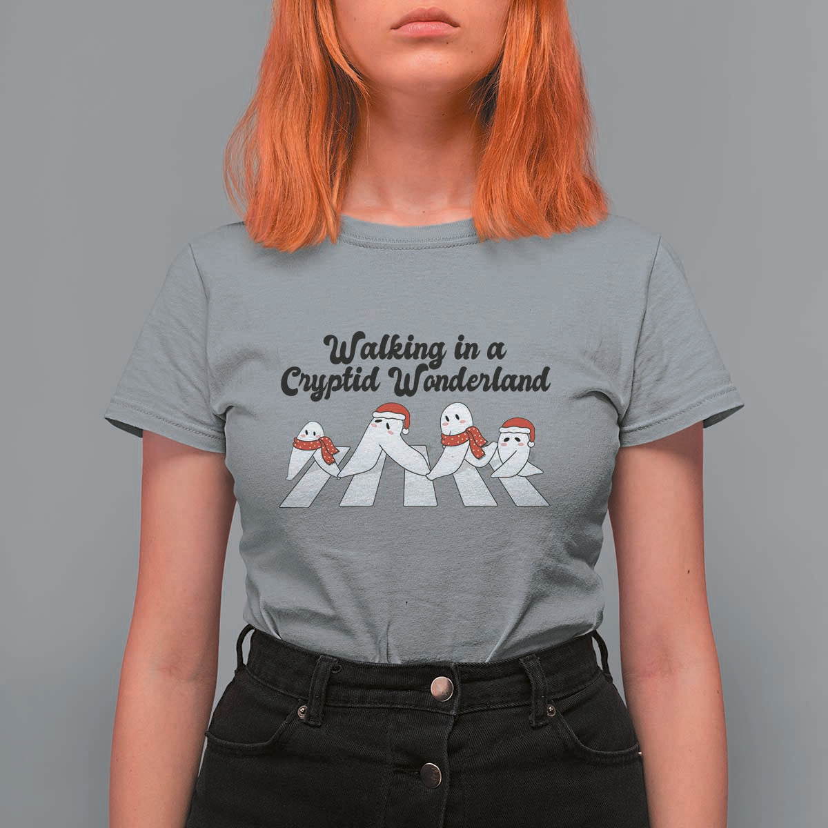 Funny Fresno Nightcrawlers Christmas Gift T Shirt For Women Walking In A Cryptid Wonderland - Wonder Print Shop