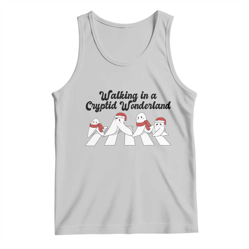 Funny Fresno Nightcrawlers Christmas Gift Tank Top Walking In A Cryptid Wonderland - Wonder Print Shop