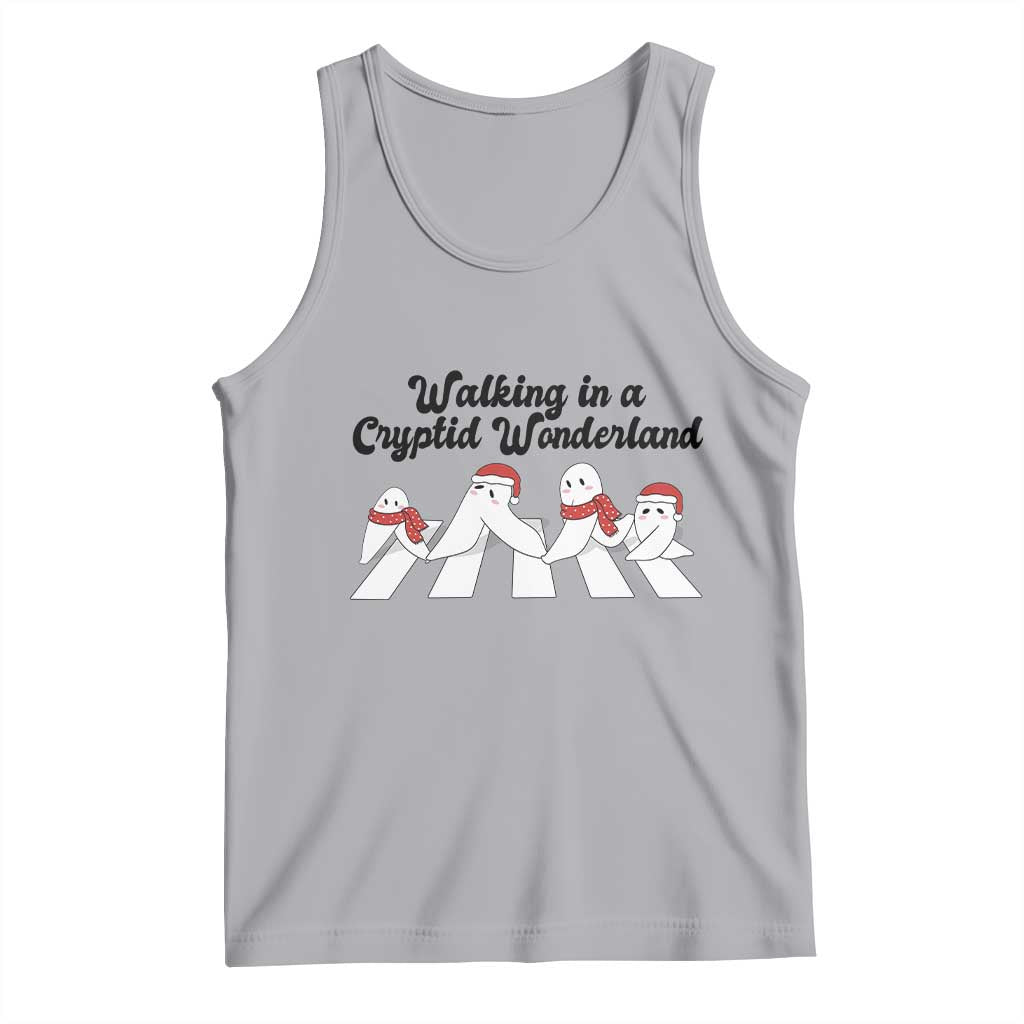 Funny Fresno Nightcrawlers Christmas Gift Tank Top Walking In A Cryptid Wonderland - Wonder Print Shop