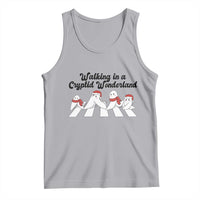 Funny Fresno Nightcrawlers Christmas Gift Tank Top Walking In A Cryptid Wonderland - Wonder Print Shop