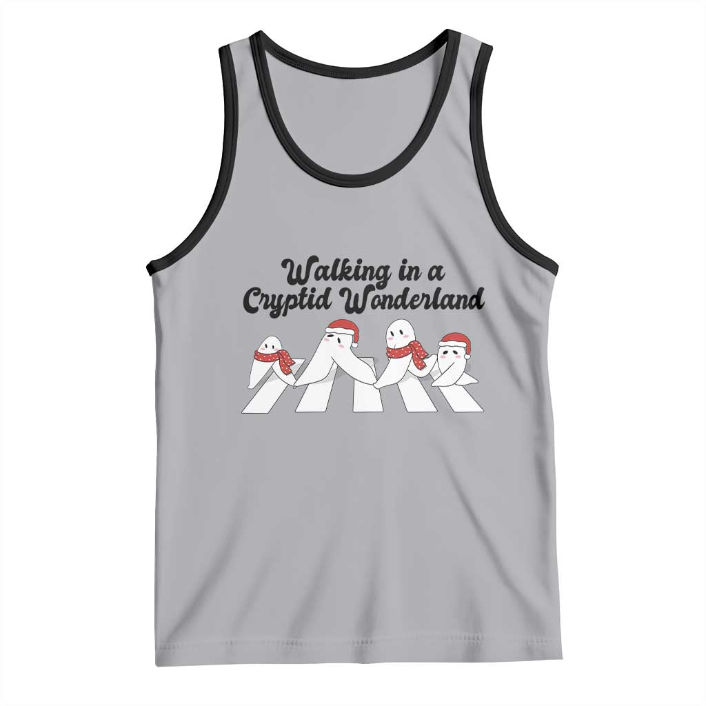 Funny Fresno Nightcrawlers Christmas Gift Tank Top Walking In A Cryptid Wonderland - Wonder Print Shop