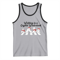 Funny Fresno Nightcrawlers Christmas Gift Tank Top Walking In A Cryptid Wonderland - Wonder Print Shop