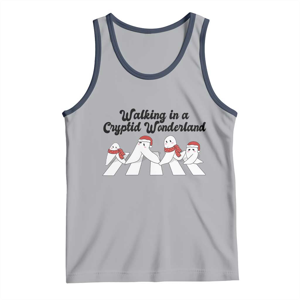 Funny Fresno Nightcrawlers Christmas Gift Tank Top Walking In A Cryptid Wonderland - Wonder Print Shop