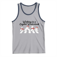 Funny Fresno Nightcrawlers Christmas Gift Tank Top Walking In A Cryptid Wonderland - Wonder Print Shop