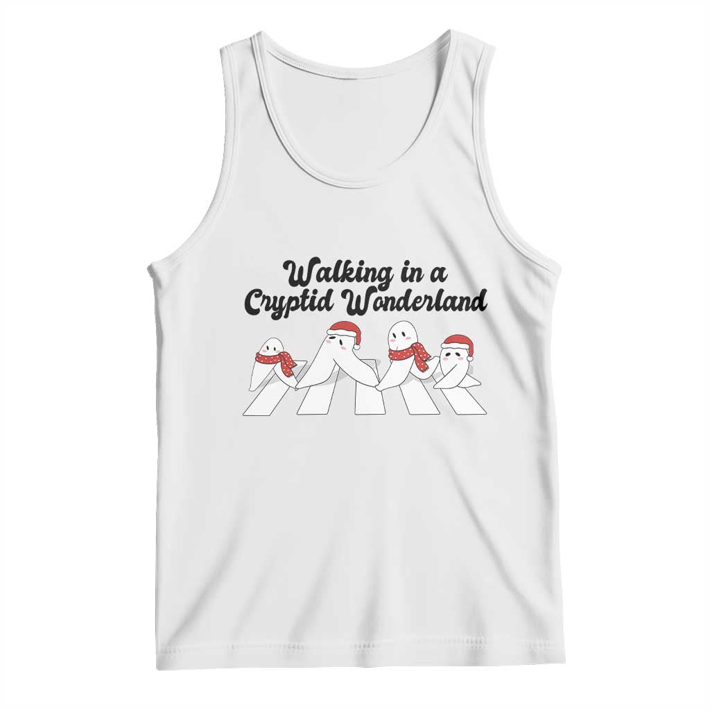 Funny Fresno Nightcrawlers Christmas Gift Tank Top Walking In A Cryptid Wonderland - Wonder Print Shop
