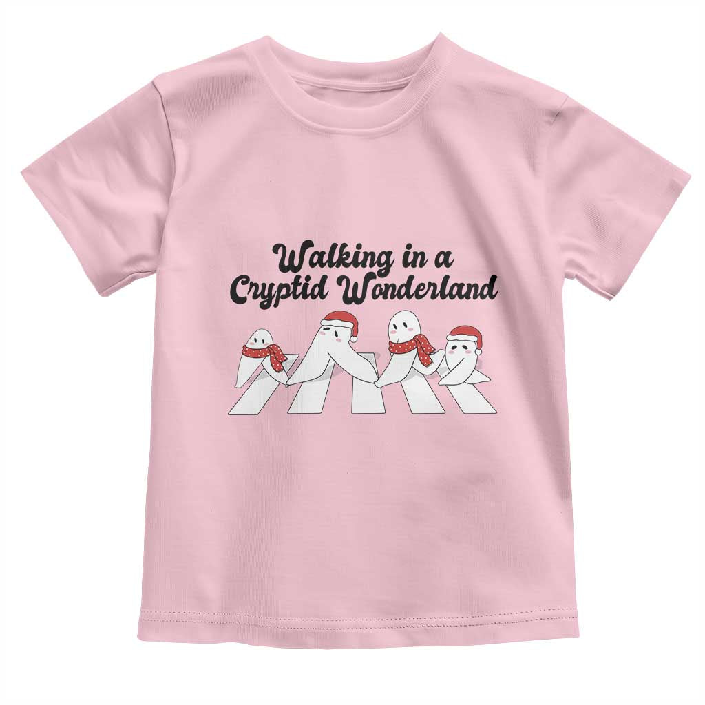Funny Fresno Nightcrawlers Christmas Gift Toddler T Shirt Walking In A Cryptid Wonderland - Wonder Print Shop