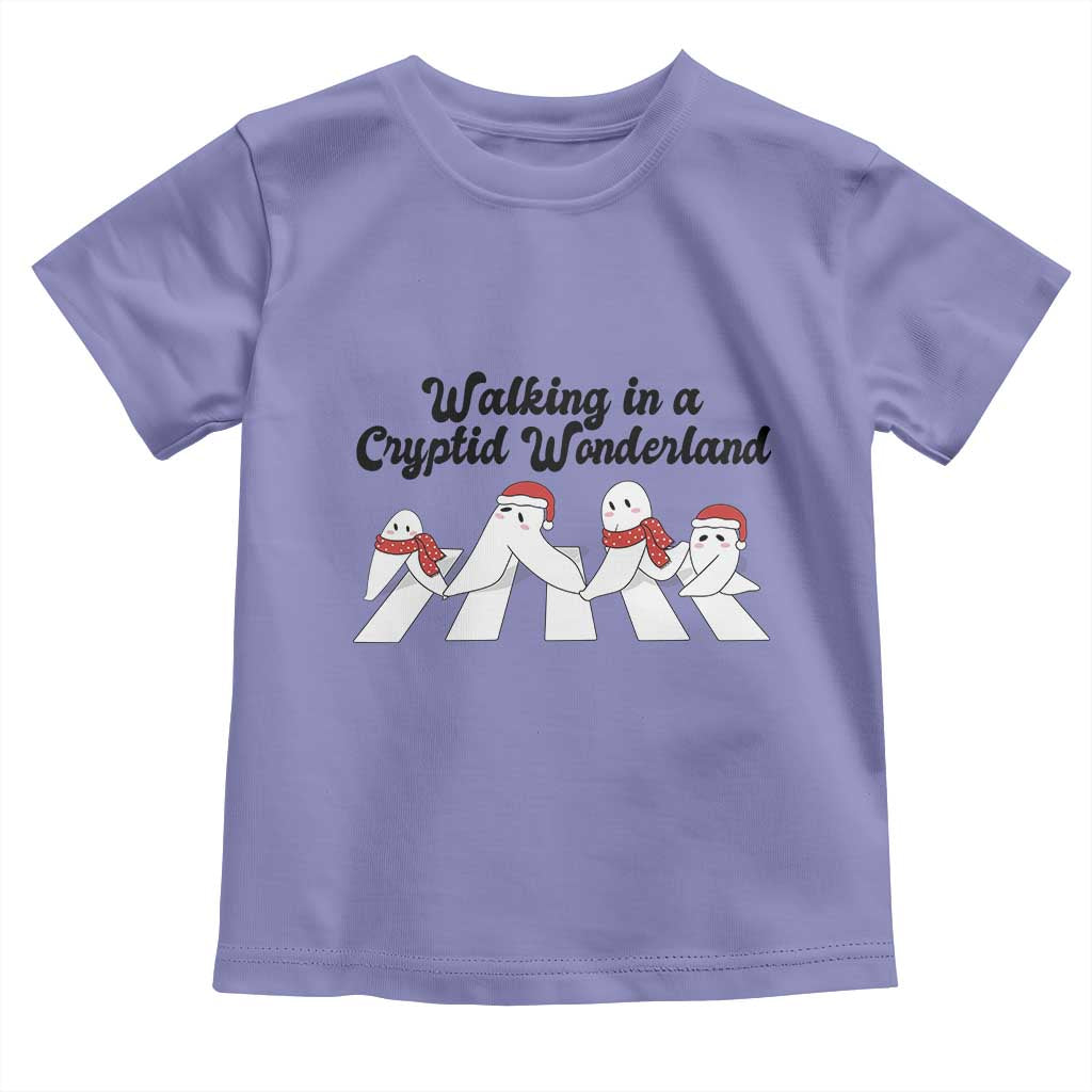 Funny Fresno Nightcrawlers Christmas Gift Toddler T Shirt Walking In A Cryptid Wonderland - Wonder Print Shop