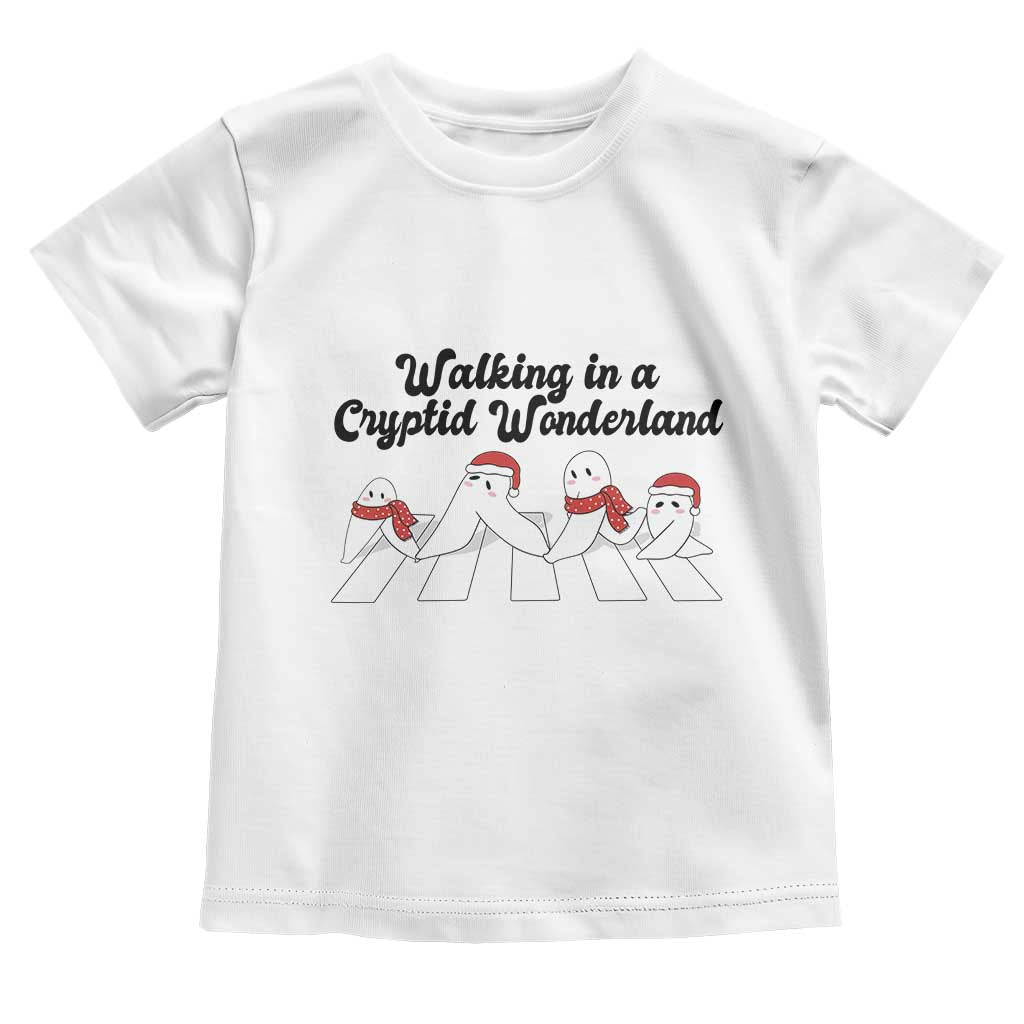 Funny Fresno Nightcrawlers Christmas Gift Toddler T Shirt Walking In A Cryptid Wonderland - Wonder Print Shop