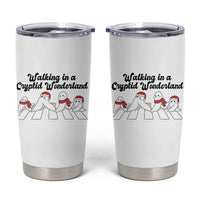 Funny Fresno Nightcrawlers Christmas Gift Tumbler Cup Walking In A Cryptid Wonderland - Wonder Print Shop