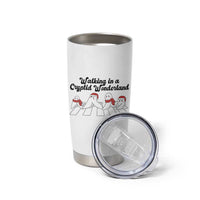 Funny Fresno Nightcrawlers Christmas Gift Tumbler Cup Walking In A Cryptid Wonderland - Wonder Print Shop
