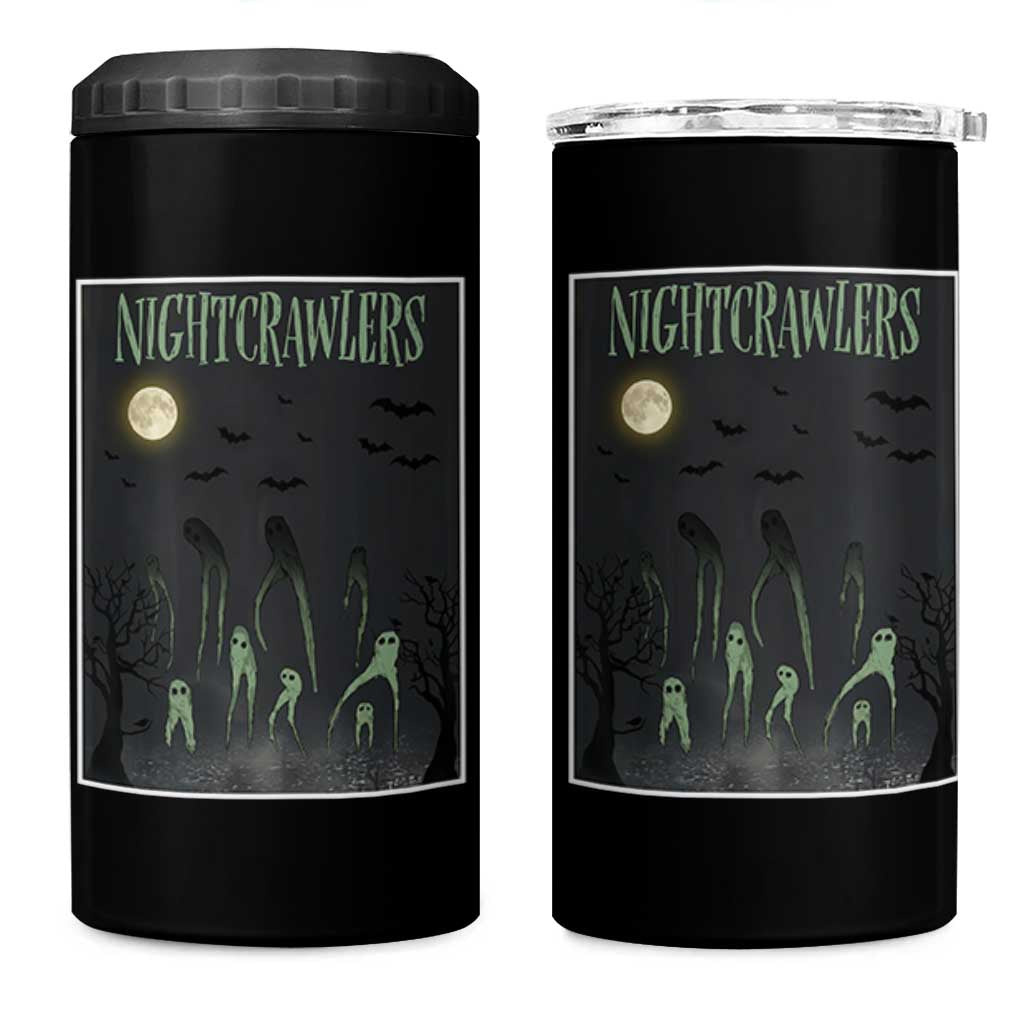 Fresno Nightcrawlers 4 in 1 Can Cooler Tumbler Gothic Cryptid Horror Fan Gift - Wonder Print Shop