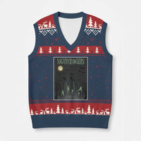 Fresno Nightcrawlers V-Neck Knit Sweater Vest Gothic Cryptid Horror Fan Gift - Wonder Print Shop