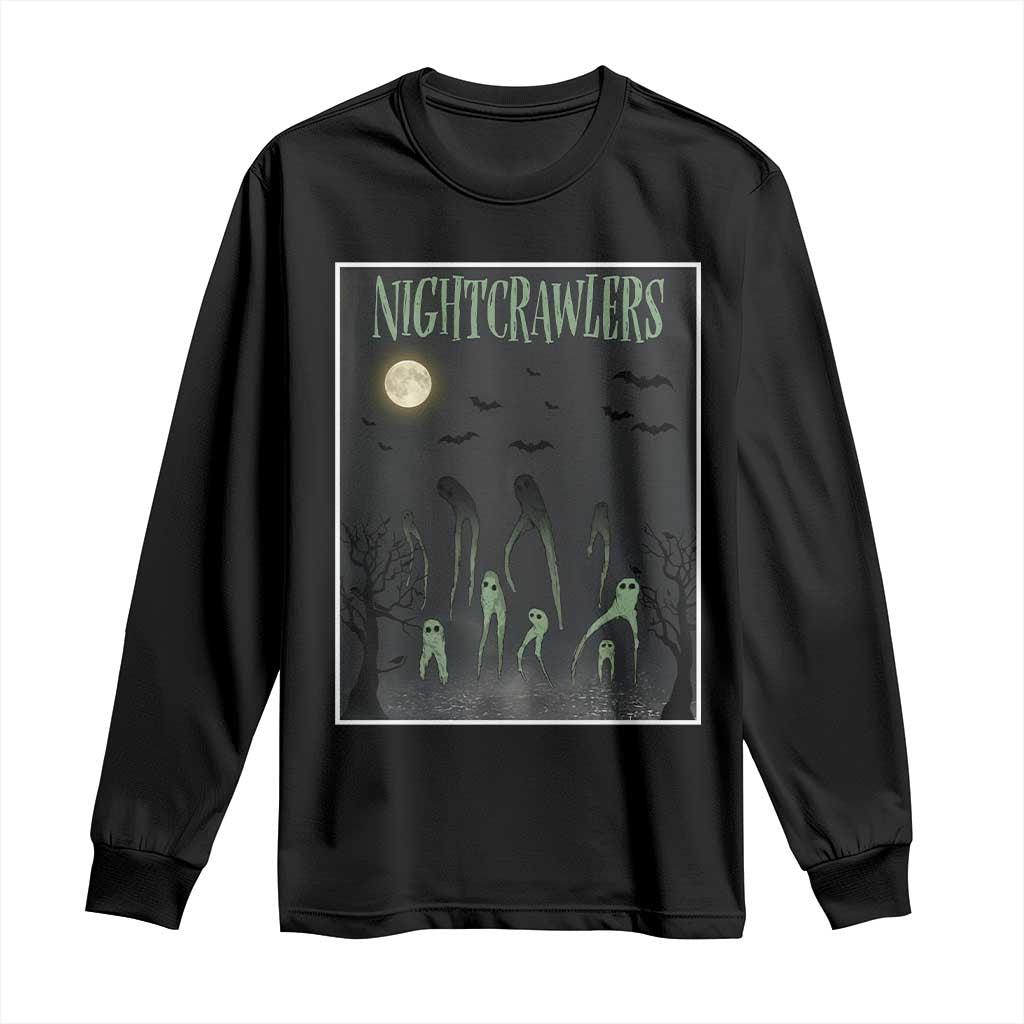 Fresno Nightcrawlers Long Sleeve Shirt Gothic Cryptid Horror Fan Gift - Wonder Print Shop