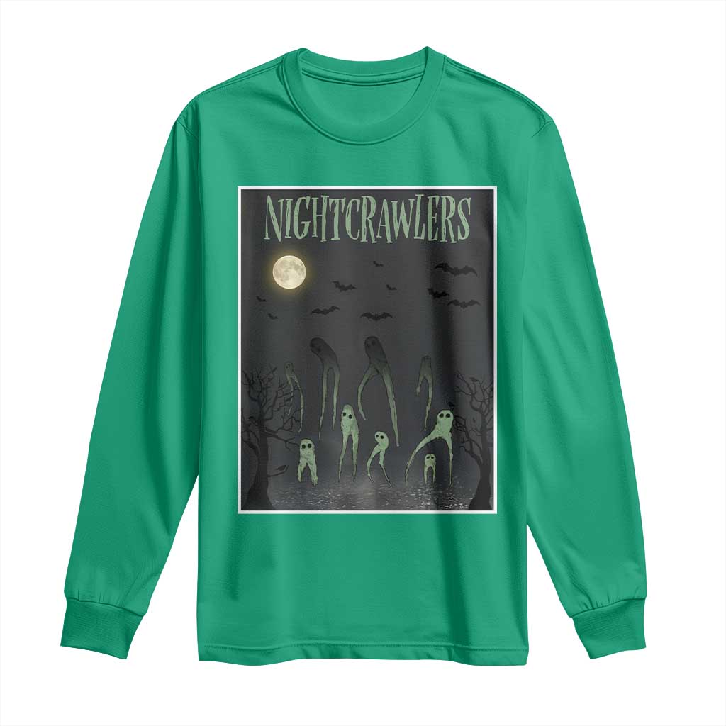 Fresno Nightcrawlers Long Sleeve Shirt Gothic Cryptid Horror Fan Gift - Wonder Print Shop