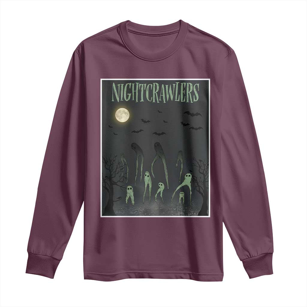 Fresno Nightcrawlers Long Sleeve Shirt Gothic Cryptid Horror Fan Gift - Wonder Print Shop