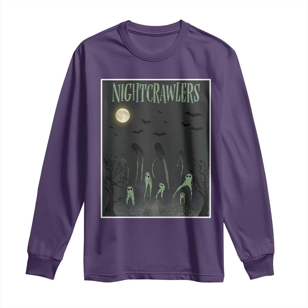 Fresno Nightcrawlers Long Sleeve Shirt Gothic Cryptid Horror Fan Gift - Wonder Print Shop