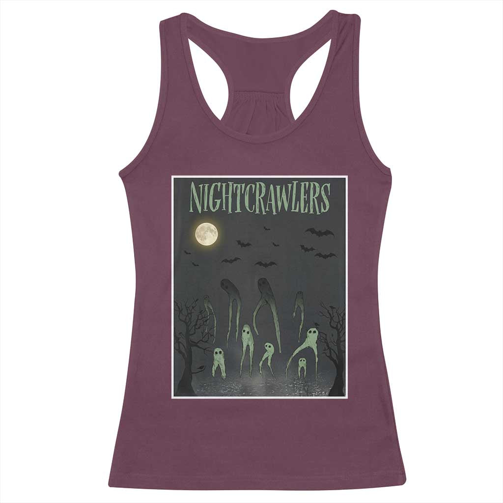 Fresno Nightcrawlers Racerback Tank Top Gothic Cryptid Horror Fan Gift - Wonder Print Shop