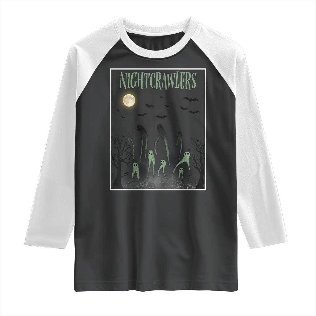 Fresno Nightcrawlers Raglan Shirt Gothic Cryptid Horror Fan Gift - Wonder Print Shop