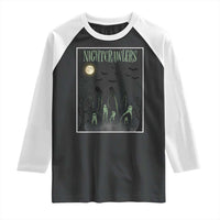 Fresno Nightcrawlers Raglan Shirt Gothic Cryptid Horror Fan Gift - Wonder Print Shop