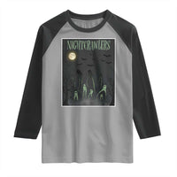 Fresno Nightcrawlers Raglan Shirt Gothic Cryptid Horror Fan Gift - Wonder Print Shop