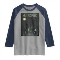 Fresno Nightcrawlers Raglan Shirt Gothic Cryptid Horror Fan Gift - Wonder Print Shop