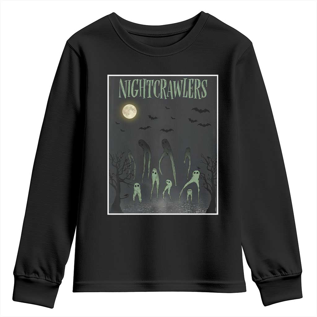 Fresno Nightcrawlers Youth Sweatshirt Gothic Cryptid Horror Fan Gift - Wonder Print Shop