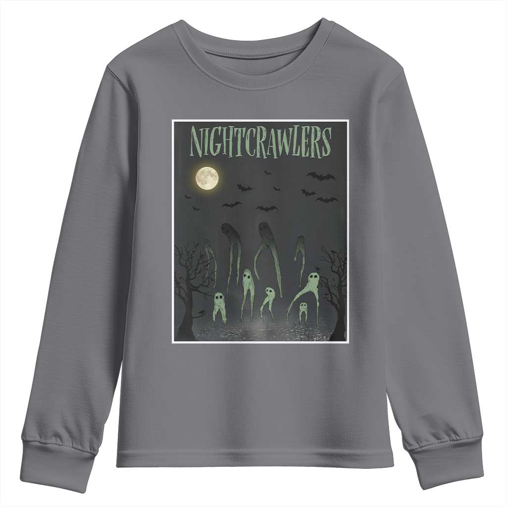 Fresno Nightcrawlers Youth Sweatshirt Gothic Cryptid Horror Fan Gift - Wonder Print Shop