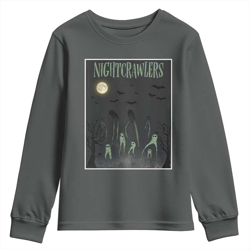 Fresno Nightcrawlers Youth Sweatshirt Gothic Cryptid Horror Fan Gift - Wonder Print Shop
