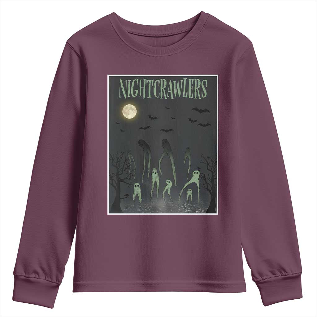 Fresno Nightcrawlers Youth Sweatshirt Gothic Cryptid Horror Fan Gift - Wonder Print Shop