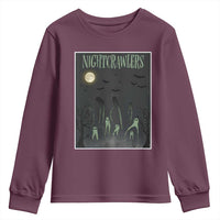 Fresno Nightcrawlers Youth Sweatshirt Gothic Cryptid Horror Fan Gift - Wonder Print Shop
