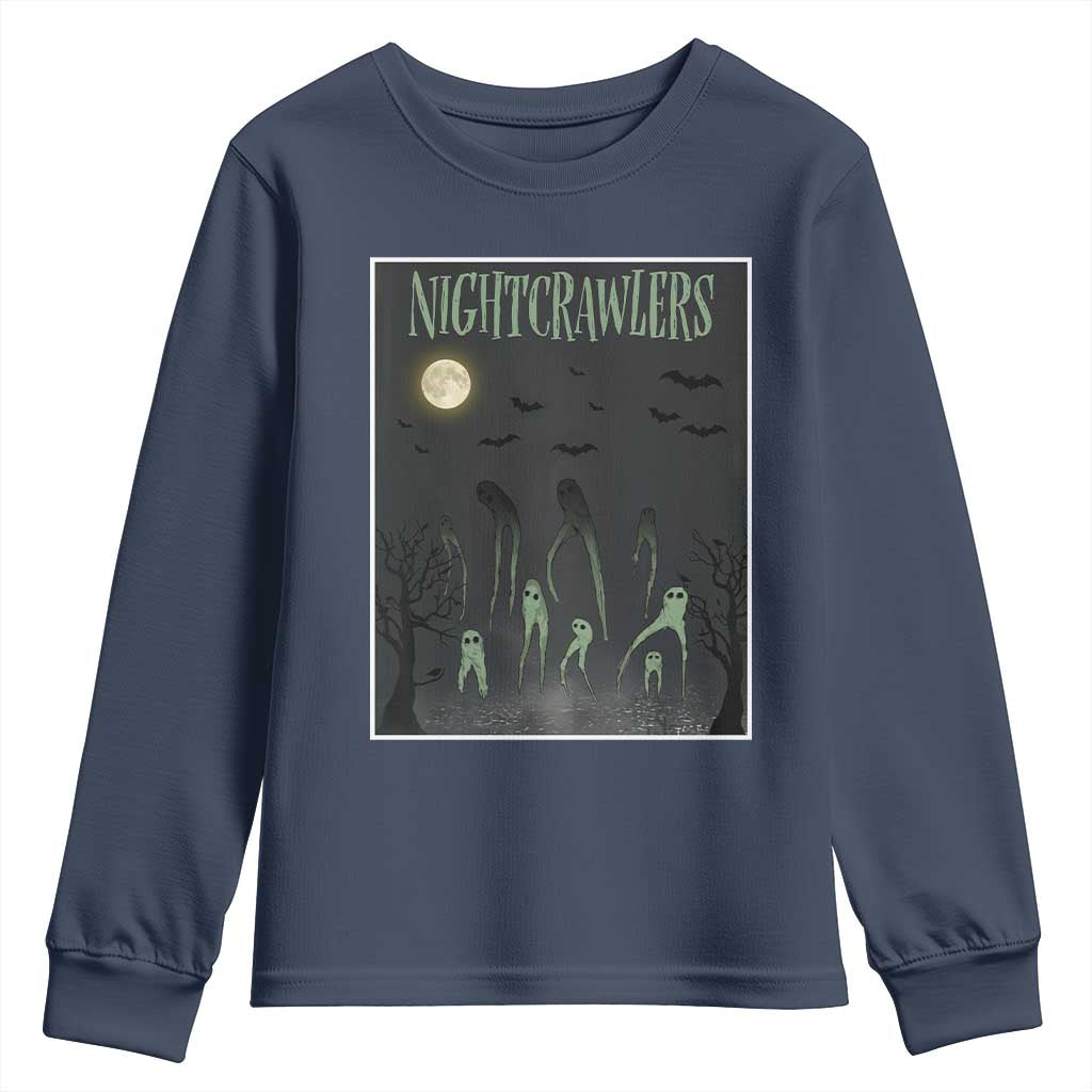 Fresno Nightcrawlers Youth Sweatshirt Gothic Cryptid Horror Fan Gift - Wonder Print Shop