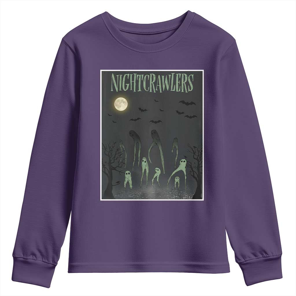 Fresno Nightcrawlers Youth Sweatshirt Gothic Cryptid Horror Fan Gift - Wonder Print Shop