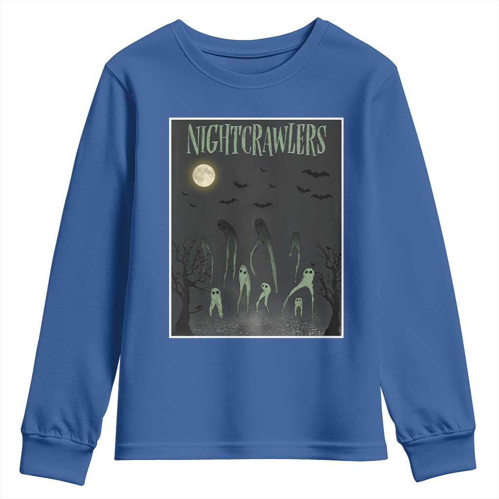 Fresno Nightcrawlers Youth Sweatshirt Gothic Cryptid Horror Fan Gift - Wonder Print Shop