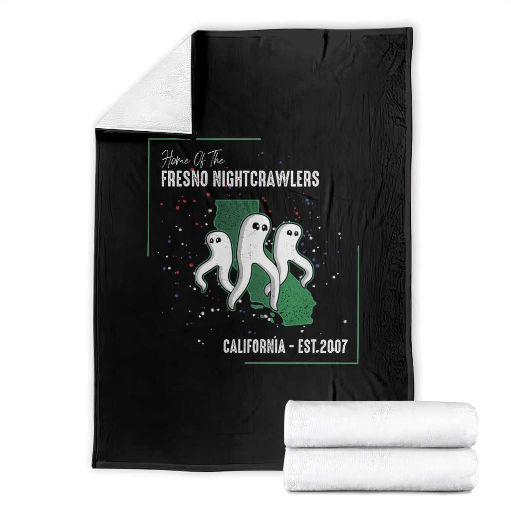 Fresno Nightcrawlers Throw Blanket Home Of California Cryptid Gift - Wonder Print Shop
