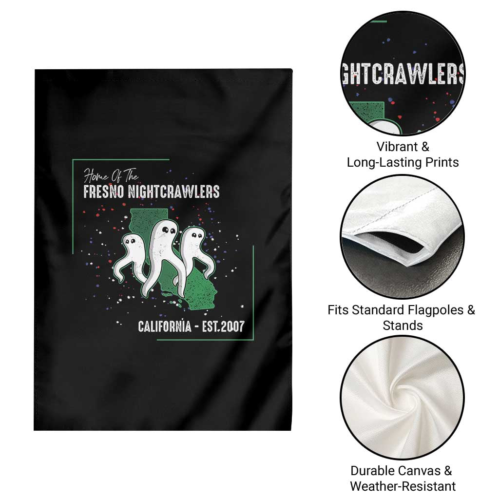 Fresno Nightcrawlers Garden Flag Home Of California Cryptid Gift - Wonder Print Shop