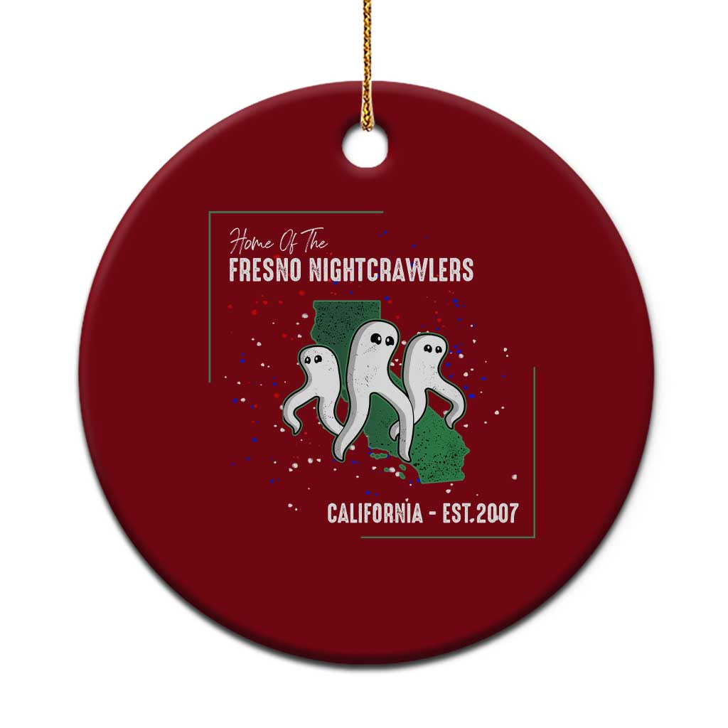 Fresno Nightcrawlers Ceramic Ornament Home Of California Cryptid Gift - Wonder Print Shop