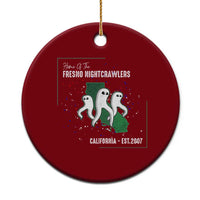 Fresno Nightcrawlers Ceramic Ornament Home Of California Cryptid Gift - Wonder Print Shop