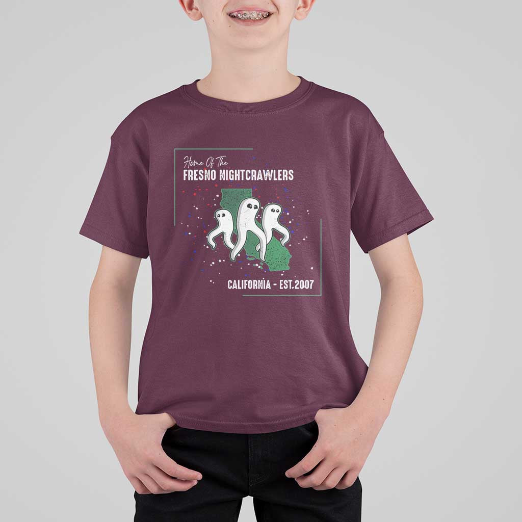 Fresno Nightcrawlers T Shirt For Kid Home Of California Cryptid Gift - Wonder Print Shop