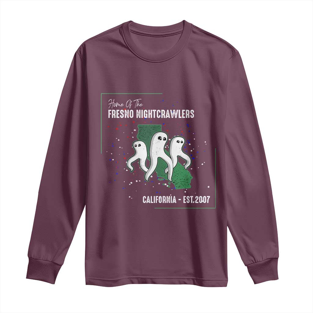 Fresno Nightcrawlers Long Sleeve Shirt Home Of California Cryptid Gift - Wonder Print Shop